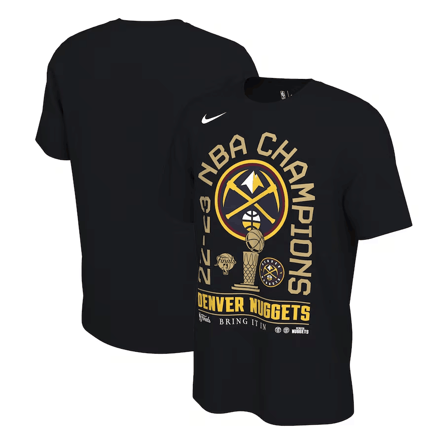 Men's Black Denver Nuggets 2023 Finals Champions Locker Room Short Sleeve T-Shirt